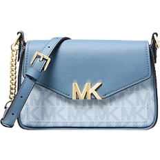 Michael Kors Sylvia Small Signature Logo Crossbody Bag - Soft Sky Multi