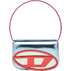 Diesel 1DR-Iconic Mirrored Leather Shoulder Bag - Blue/Red