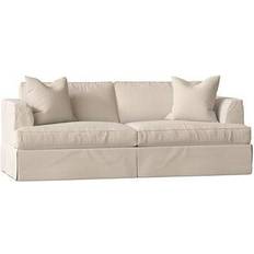 Wayfair Custom Upholstery Lucia Bihar Natural Sofa 92.5" 2 Seater