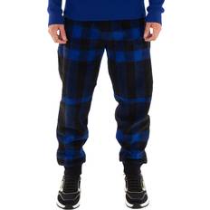 Burberry M - Men Pants Burberry Sweatpants, Male, Blue, Check Fleece Pants