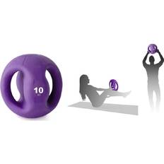 Fitnessbälle Tremblay CT Medizinball mit Griff 10 kg Violet