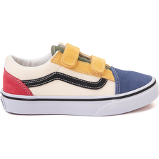 Vans Kid's Old Skool V Color Block Shoes - Red/Blue