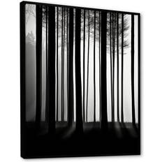 Design Art Forest Silence Black Framed Art 30x40"