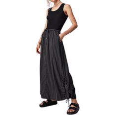 Long Skirts - S Free People Picture Perfect Parachute Skirt - Black