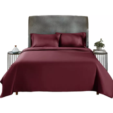 California Design Den 400 Thread Count Bed Sheet Red (259.1x228.6)