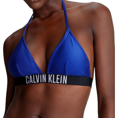 Blau - Damen - XXL Bademode Calvin Klein Intense Power Triangle Bikini Top - Midnight Lagoon