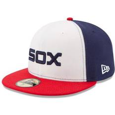 New Era Chicago White Sox Caps New Era Men's Chicago White Sox MLB White/Red Chicago Sox Authentic Collection On-Field 59FIFTY Fitted Hat