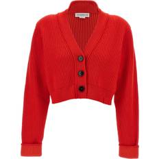 Red Cardigans Victoria Beckham Cropped Cardigan