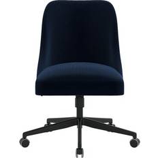 Adjustable Seat Office Chairs on sale AllModern Acosta Task brownWood/Upholstered Monaco Office Chair