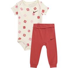 Nike Bodys Nike Set creme rosa rostrot 80-86