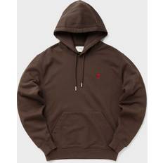 Ami Paris Herren Pullover Ami Paris HOODIE DE COEUR ROUGE men Hoodies brown in size:XL