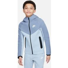 Tops Nike Boys' Sportswear Tech Fleece Full-Zip Hoodie Light Armory Blue/Ashen Slate