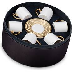 L'Objet Perlee Gold Espresso Cup 4fl oz 6pcs