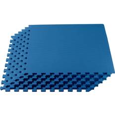 Exercise Mats We Sell Mats 3/8 Inch Thick Multipurpose Exercise Floor Mat with EVA Foam, Interlocking Tiles, Anti-Fatigue for Home or Gym, 24 in x 24 in