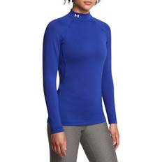 Under Armour Women Blouses Under Armour Women's ColdGear Authentics Mock Neck Blue