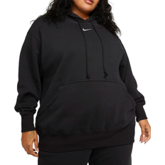Nike Women's Sportswear Phoenix Fleece Oversized Pullover Hoodie - Black/Sail