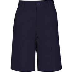 Pants Real School Uniforms Kid's Husky Flat Front Short - Navy