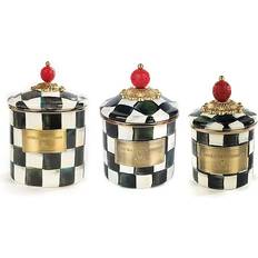 Mackenzie-Childs Courtly Check Kitchen Container 3pcs