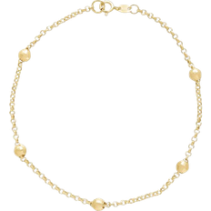 Macy's Bead Station Rolo Link Chain Bracelet - Gold