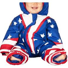 Sportswear Garment Overalls Children's Clothing Tipsy Elves Infant Americana Snow Suit - Blue