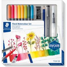 Akvarellblyanter Staedtler Floral Watercolour Set 12-pack