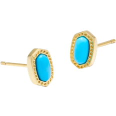 Kendra Scott Earrings Kendra Scott Mini Ellie Stud Earrings - Gold/Turquoise