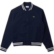 Lacoste Men Outerwear Lacoste Men's Logo Back Bomber Sweatshirt - Navy Blue