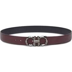 Ferragamo Red Belts Ferragamo Gancini Reversible Leather Belt