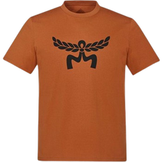 MCM Laurel Logo Print T-Shirt - Cognac