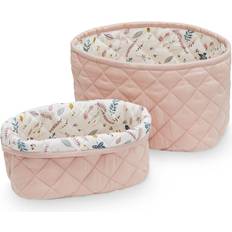 Cam Cam Copenhagen Quilted Storage Basket Blossom Pink Set of Two