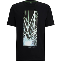 Hugo Boss Men - XXL T-shirts Hugo Boss Men's Seasonal Artwork Regular Fit T-shirt - Black