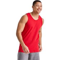 Hanes Red Tank Tops Hanes Essentials Men's Cotton Tank Top Champion Scarlet