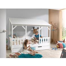 Ablagemöglichkeiten Kinderbetten Vipack Hausbett mit Schublade 105x214cm