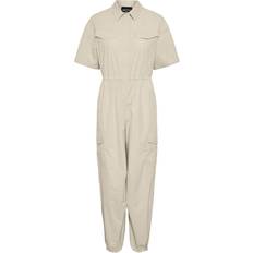 Pieces Fibbe Jumpsuit - White Asparagus