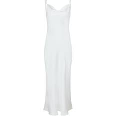 Neo Noir Marina Heavy Sateen Dress - White