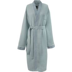 Unisex - XL Dresses BOSS Honeycomb-cotton dressing gown with terry contrasts Light Green