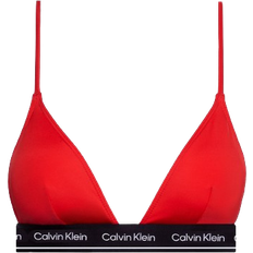 Calvin Klein Meta Legacy Triangle Bikini Top - Cajun Red
