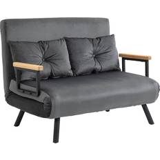 Homcom 839-835V00 Dark Grey Sofa 102cm Zweisitzer