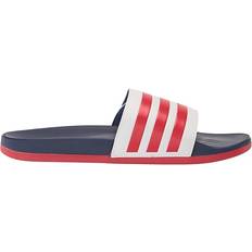 Adidas Adilette Comfort - Cloud White/Better Scarlet/Victory Blue