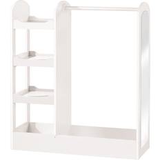 Kleshengere Roba Cloakroom with Clothes Rack Shelf Clothes Rail & Large Mirror