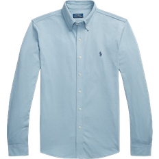 Herre - Oxfordskjorter Polo Ralph Lauren Featherweight Mesh Shirt - Vessel Blue