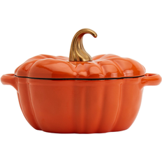 Smith & Clark Pumpkin Figural with lid 0.5 gal