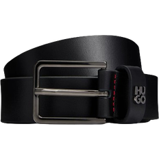 Hugo Boss Herre Belte Hugo Boss Gael Stacked Logo Keeper Belt - Black