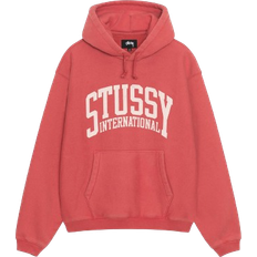 Red - Unisex Sweaters Stussy International Relaxed Hoodie Unisex - Washed Red