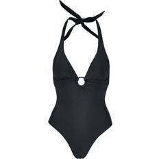 Damen - L Badeanzüge Urban Classics Ladies Recycled Neckholder Swimsuit - Black