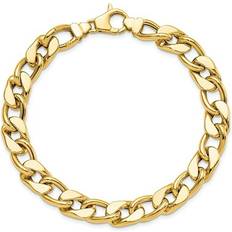 Gem & Harmony Men's Curb Chain Bracelet - Gold