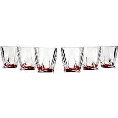 Red Whiskey Glasses Bohemia Crystal 11 Oz. Whiskey Glass