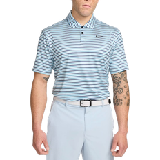 Nike Tour Men's Dri Fit Striped Golf Polo - Glacier Blue/Black