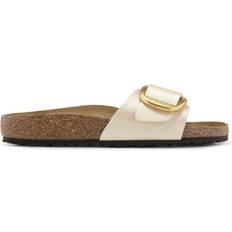 Birkenstock Madrid Big Buckle Birko-Flor - White/Graceful Pearl