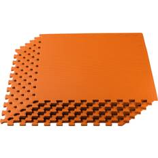 Exercise Mats We Sell Mats 3/8 Inch Thick Multipurpose Exercise Floor Mat with EVA Foam, Interlocking Tiles, Anti-Fatigue for Home or Gym, 24 in x 24 in